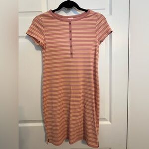 Wonder Nation Pink and Yellow Striped Dress